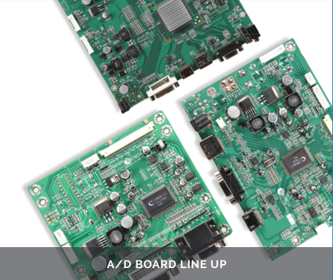 a/d board line up